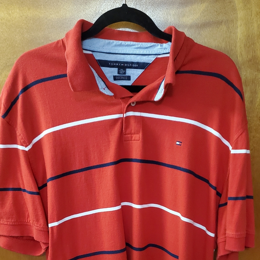 Tommy Hilfiger Red Polo Red